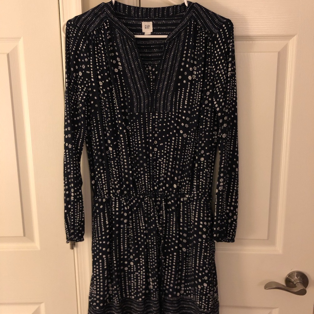 COPY - Black and white print dress from Gap